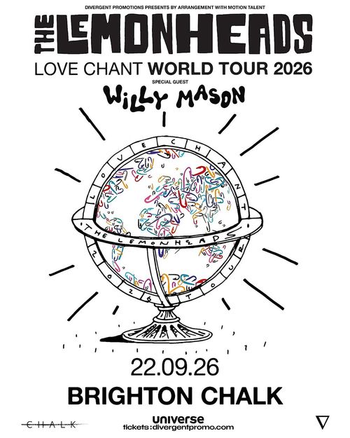 The Lemonheads Willy Mason at Chalk on 22 September 2026 gig poster