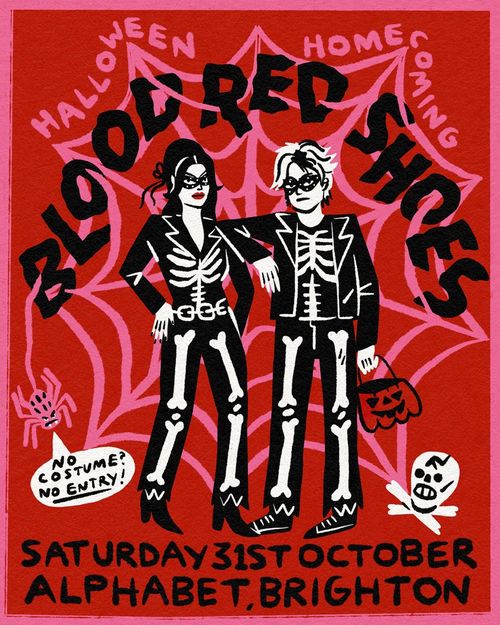 BLOOD RED SHOES Alice Costelloe at ALPHABET on 31 October 2026 gig poster