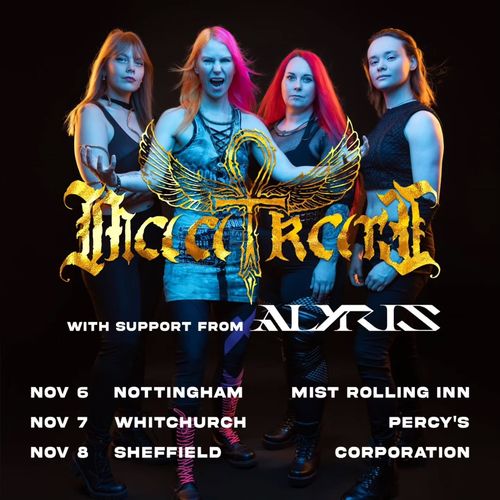 Witchcræft with support from Alyris Alyris, Witchcræft november 2026 tour poster