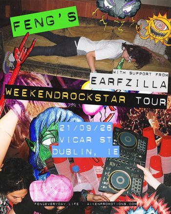 FENG'S WEEKENDROCKSTAR TOUR Feng, Earfzilla at Vicar St. on 21 September 2026 gig poster