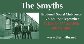 The Smyths september 2026 tour poster