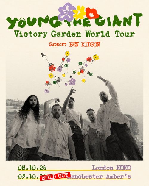 Young The Giant Victory Garden World Tour Young the Giant, Ben Kidson october 2026 tour poster