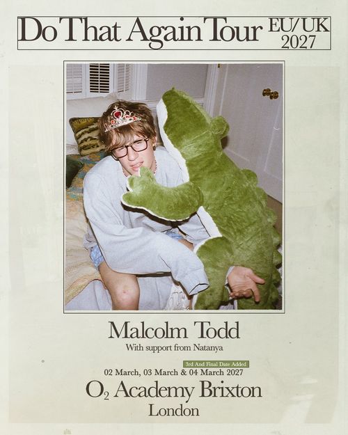 Do That Again Tour EU/UK 2027 Natanya, Malcolm Todd march 2027 tour poster