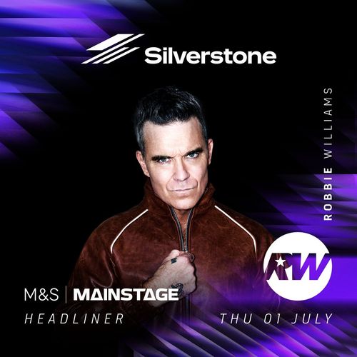 Robbie Williams at M&S Mainstage on 1 July 2027 gig poster