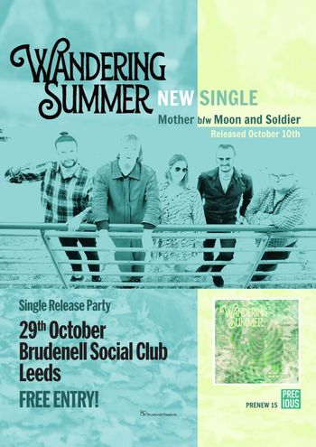 Wandering Summer - NEW SINGLE Release Party Wandering Summer at Brudenell Social Club on 29 October 2026 gig poster