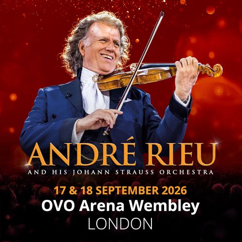 ANDRÉ RIEU AND HIS JOHANN STRAUSS ORCHESTRA september 2026 tour poster