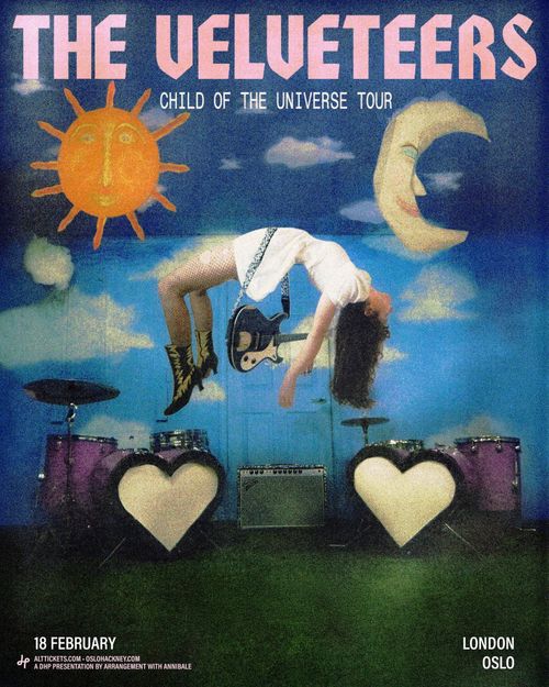 THE VELVETEERS - CHILD OF THE UNIVERSE TOUR The Velveteers at Oslo on 18 February 2027 gig poster