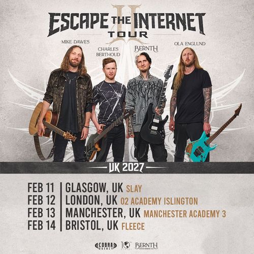 Escape the Internet II Tour Escape the Internet february 2027 tour poster