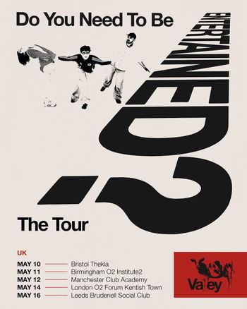 Do You Need To Be Entertained? - The Tour Do You Need To Be Entertained? may 2027 tour poster