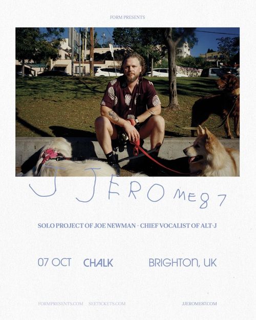 Jjerome87 at Chalk on 7 October 2026 gig poster