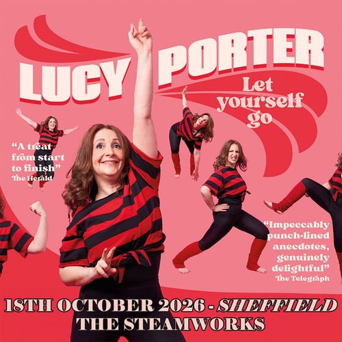 Lucy Porter at The Steamworks on 18 October 2026 gig poster