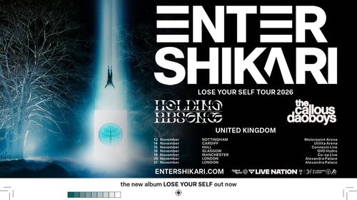 ENTER SHIKARI the callous daoboys, HOLDING ABSENCE november 2026 tour poster