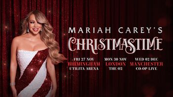 Mariah Carey's Christmastime Mariah Carey at Utilita Arena on 27 November 2026 gig poster