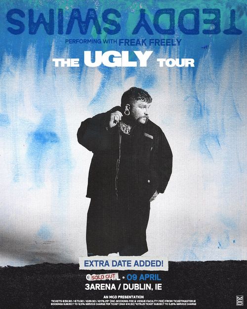 Teddy Swims - The Ugly Tour Teddy Swims, Freak Freely at 3Arena on 9 April 2027 gig poster