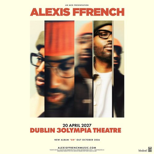 ALEXIS FFRENCH at 3Olympia Theatre on 20 April 2027 gig poster