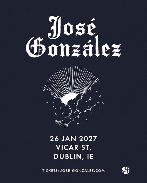 José González at Vicar St. on 26 January 2027 gig poster