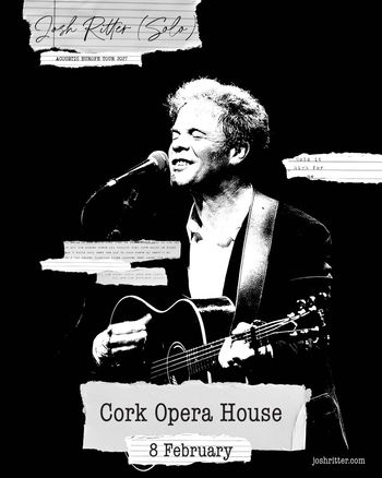 Josh Ritter - Solo Josh Ritter at Cork Opera House on 8 February 2027 gig poster