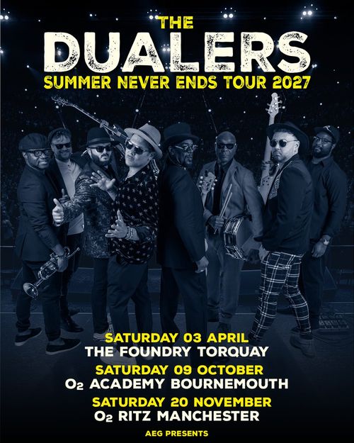 The Dualers - Summer Never Ends Tour 2027 The Dualers april 2027 to november 2027 tour poster