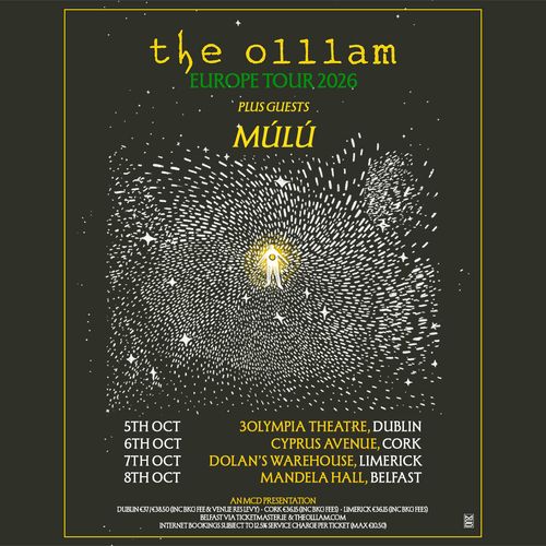the olllam EUROPE TOUR 2026 the olllam, MÚLÚ october 2026 tour poster