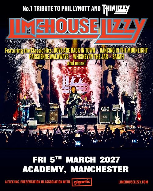 LIMEHOUSE LIZZY at Academy on 5 March 2027 gig poster