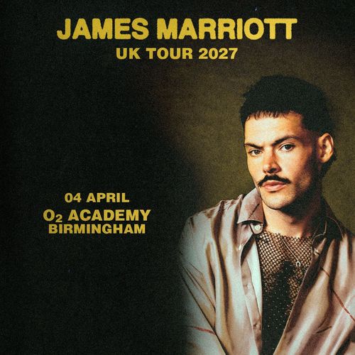 JAMES MARRIOTT UK TOUR 2027 James Marriott march 2027 to april 2027 tour poster