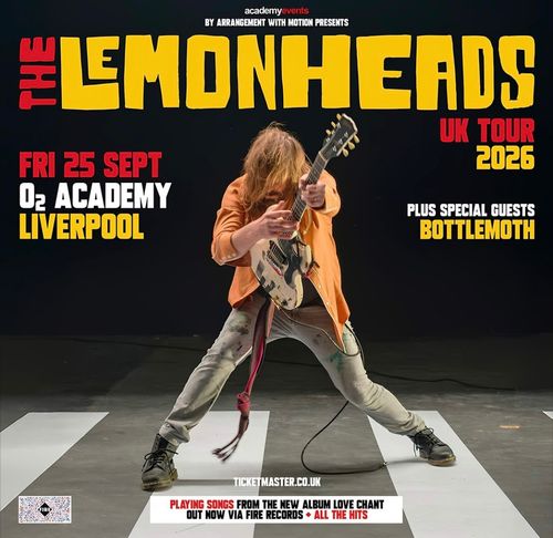 THE LEMONHEADS UK TOUR 2026 The Lemonheads, Bottlemoth at O2 Academy on 25 September 2026 gig poster