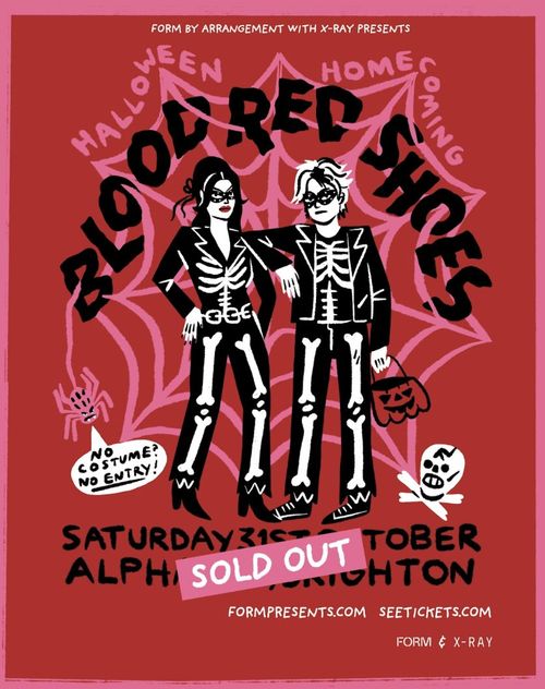 BLOOD RED SHOES at ALPHA on 31 October 2026 gig poster