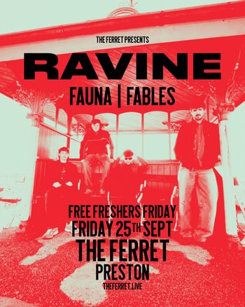 RAVINE FAUNA, Fables at The Ferret on 25 September 2026 gig poster