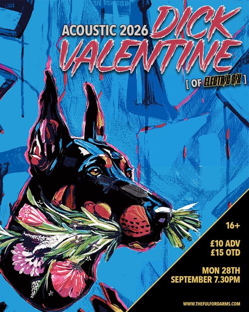 ACOUSTIC 2026 Dick Valentine at The Fulford Arms on 28 September 2026 gig poster