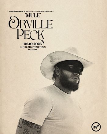 'MULE' Orville Peck Orville Peck at O2 Forum Kentish Town on 6 October 2026 gig poster