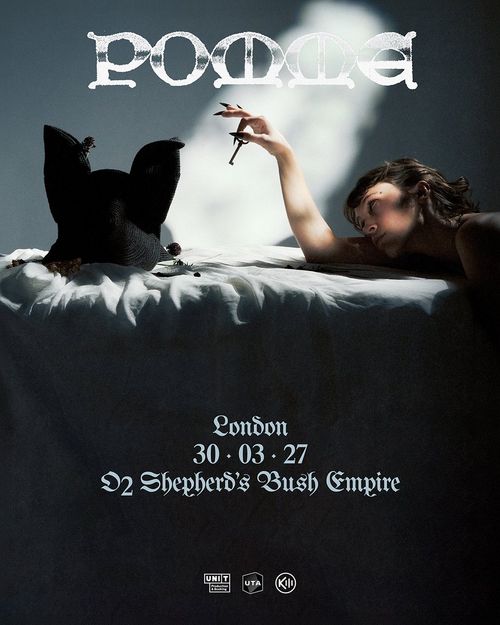POMME at O2 Shepherd's Bush Empire on 30 March 2027 gig poster