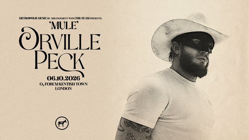 'MULE' Orville Peck Orville Peck at O2 Forum Kentish Town on 6 October 2026 gig poster