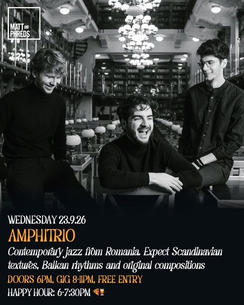 AMPHITRIO at Matt and Phreds on 23 September 2026 gig poster