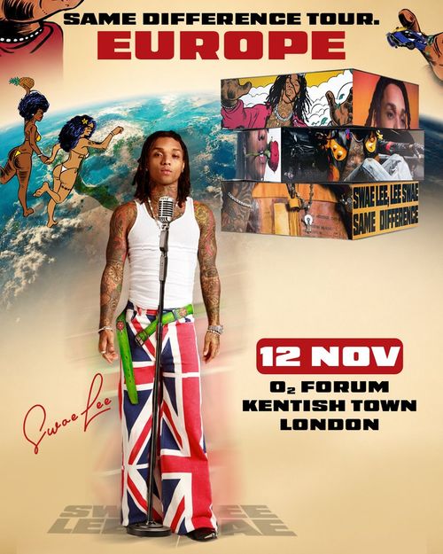 Swae Lee - SAME DIFFERENCE TOUR Swae Lee at O2 Forum on 12 November 2026 gig poster