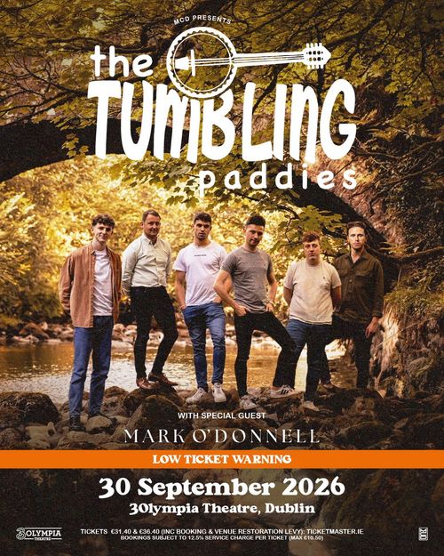 the Tumbling Paddies Mark O’Donnell at 30lympia Theatre on 30 September 2026 gig poster