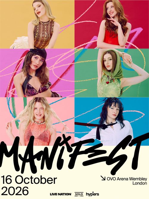 MANIFEST XO at OVO Arena Wembley on 16 October 2026 gig poster