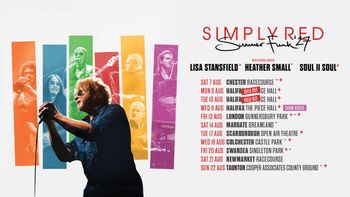 Simply Red Summer Funk 27 Simply Red at Castle Park on 18 August 2026 gig poster