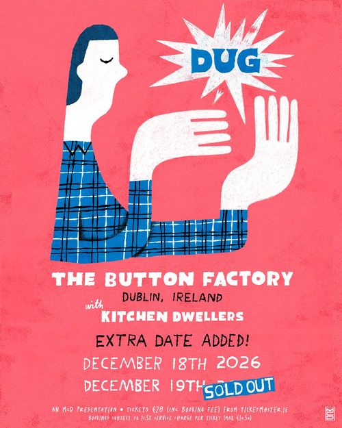 DUG Kitchen Dwellers december 2026 tour poster
