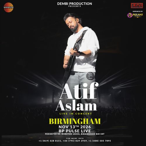 Atif Aslam LIVE IN CONCERT Atif Aslam at BP PULSE LIVE on 13 November 2026 gig poster