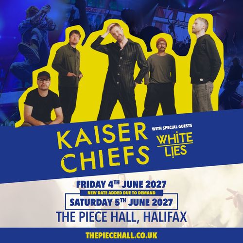 Kaiser Chiefs with special guests White Lies Kaiser Chiefs, White Lies june 2027 tour poster