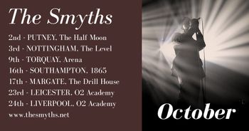 The Smyths at The Drill House on 17 October 2026 gig poster