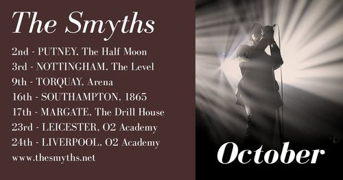 The Smyths october 2026 tour poster