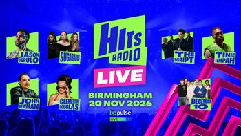 Hits Radio Live Tinie Tempah, The Script, Sugababes, Jason Derulo, Clementine Douglas, John Newman at bp pulse on 20 November 2026 gig poster