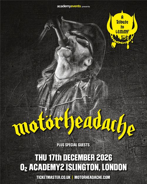 motörheadache at O2 ACADEMY2 ISLINGTON on 17 December 2026 gig poster