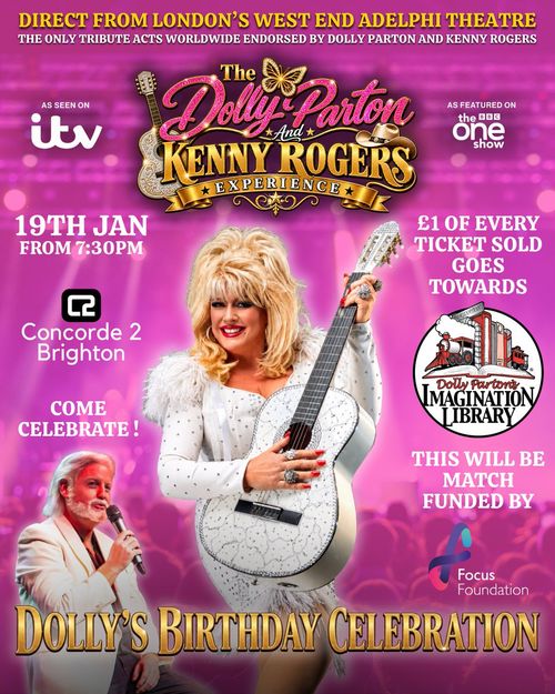 The Dolly Parton and Kenny Rogers Experience at Concorde 2 on 19 January 2027 gig poster