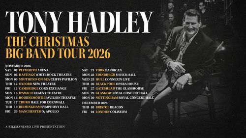 Tony Hadley The Christmas Big Band Tour 2026 Tony Hadley november 2026 to december 2026 tour poster