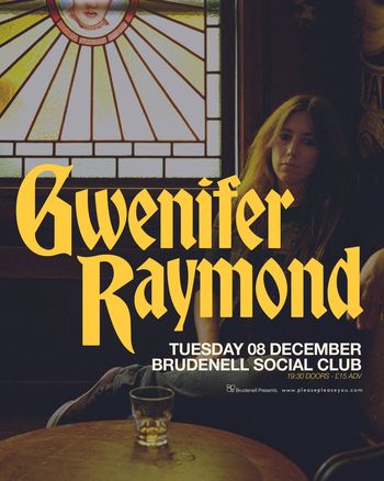 Gwenifer Raymond at Brudenell Social Club on 8 December 2026 gig poster