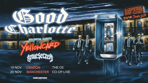 Good Charlotte with special guests Yellowcard - Motel Du Cap EU/UK Tour 2026 Yellowcard, Good Charlotte, Movements november 2026 tour poster