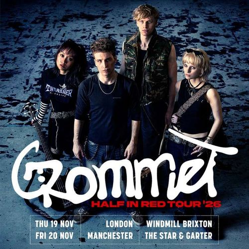 Grommet - Half In Red Tour '26 Grommet november 2026 tour poster