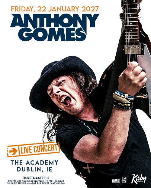 Anthony Gomes - Praise The Loud Anthony Gomes january 2027 to february 2027 tour poster